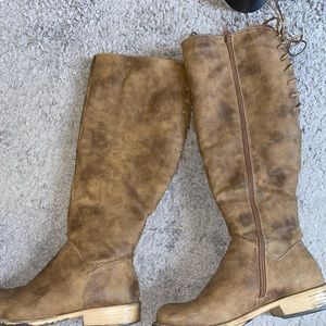 Tall brown boots